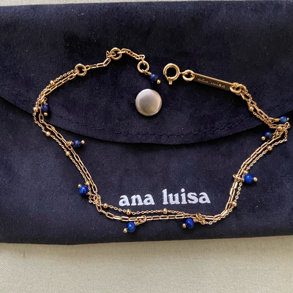 Ana Luisa double layered Anklet
